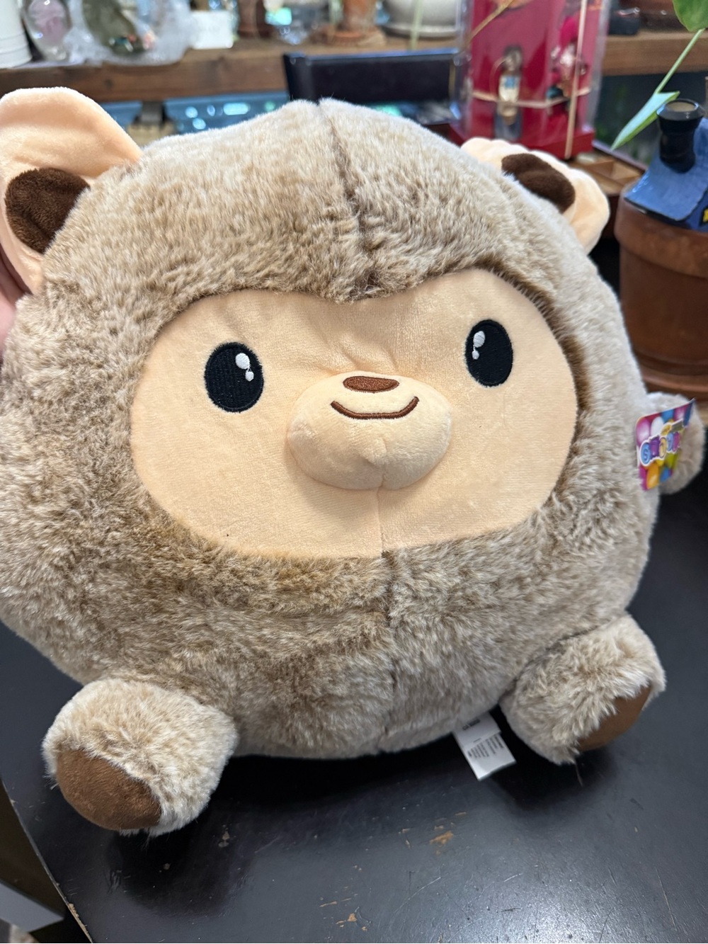 FIESTA BROWN PLUSH, VERY SOFT CB GUMBALLS, LAINEY THE LION PILLOW, 15" x 11"